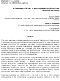Cover page: A Green Legacy: 30 Years of Manuscript Publishing Trends in the Electronic Green Journal