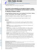 Cover page: Association of breastfeeding and gestational diabetes mellitus with the prevalence of prediabetes and the metabolic syndrome in offspring of Hispanic mothers