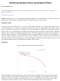 Cover page: Stretching Ultrafast Pulses Using Optical Fibers