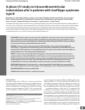 Cover page: A phase 1/2 study on intracerebroventricular tralesinidase alfa in patients with Sanfilippo syndrome type B