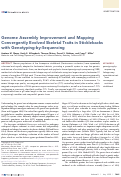 Cover page: Genome Assembly Improvement and Mapping Convergently Evolved Skeletal Traits in Sticklebacks with Genotyping-by-Sequencing