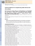 Cover page: System architecture for a magnetically guided endovascular microcatheter