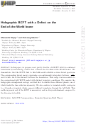 Cover page: Holographic BCFT with a Defect on the End-of-the-World brane