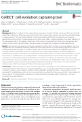 Cover page: CellECT: cell evolution capturing tool