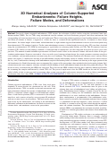 Cover page: 3D Numerical Analyses of Column-Supported Embankments: Failure Heights, Failure Modes, and Deformations