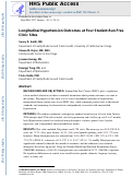 Cover page: Longitudinal Hypertension Outcomes at Four Student-Run Free Clinic Sites.