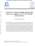 Cover page: Search for tt¯ resonances in fully hadronic final states in pp collisions at s = 13 TeV with the ATLAS detector