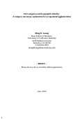 Cover page: Job Categories and Geographic Identity: A Category Stereotype Explanation for Occupational Agglomeration