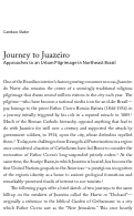 Cover page: Journey to Juazeiro