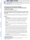 Cover page: Myelosuppression after frontline fludarabine, cyclophosphamide, and rituximab in patients with chronic lymphocytic leukemia