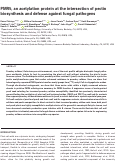 Cover page: PMR5, an acetylation protein at the intersection of pectin biosynthesis and defense against fungal pathogens