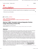 Cover page: Abstract 14952: Volumetric Echocardiographic Particle Image Velocimetry (V-Echo-PIV)