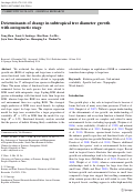 Cover page: Determinants of change in subtropical tree diameter growth with ontogenetic stage