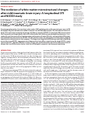 Cover page: The evolution of white matter microstructural changes after mild traumatic brain injury: A longitudinal DTI and NODDI study.