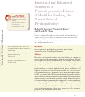 Cover page: Emotional and behavioral symptoms in neurodegenerative disease: a model for studying the neural bases of psychopathology.