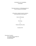 Cover page: Preparation Anxiety as a Self-Defeating Behavior: Scale Development and Reliability