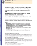 Cover page: Vascular Access Type, Inflammatory Markers, and Mortality in&nbsp;Incident Hemodialysis Patients: The Choices for Healthy&nbsp;Outcomes in Caring for End-Stage Renal Disease (CHOICE) Study