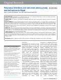 Cover page: Pregnancy intentions and outcomes among young married women in Nepal