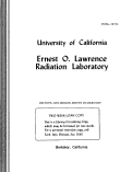 Cover page: ISOTOPE AND ISOMER SHIFTS IN MERCURY