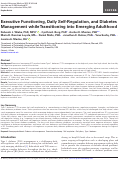 Cover page: Executive Functioning, Daily Self-Regulation, and Diabetes Management while Transitioning into Emerging Adulthood.