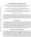 Cover page: Constraining radon backgrounds in LZ