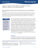 Cover page: A phase 1 study of the irreversible FLT3 inhibitor FF-10101 in relapsed or refractory acute myeloid leukemia.