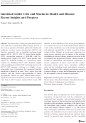 Cover page: Intestinal Goblet Cells and Mucins in Health and Disease: Recent Insights and Progress