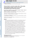 Cover page: Pharmacokinetics and antinociceptive effects of the soluble epoxide hydrolase inhibitor t‐TUCB in horses with experimentally induced radiocarpal synovitis