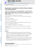 Cover page: Breast Cancer Survivorship Care Variations Between Adjuvant Chemotherapy Regimens