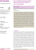 Cover page: Uses of pathogen detection data to estimate vaccine direct effects in case-control studies.