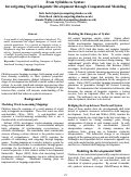 Cover page: From Syllables to Syntax: Investigating Staged Linguistic Development through Computational Modeling