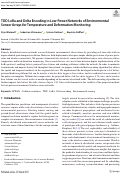 Cover page: TDD LoRa and Delta Encoding in Low-Power Networks of Environmental Sensor Arrays for Temperature and Deformation Monitoring