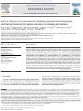 Cover page: Adverse effects in risk assessment: Modeling polychlorinated biphenyls and thyroid hormone disruption outcomes in animals and humans