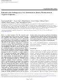 Cover page: Rationale and Challenges for a New Instrument for Remote Measurement of Negative Symptoms.