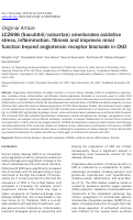 Cover page: LCZ696 (Sacubitril/valsartan) ameliorates oxidative stress, inflammation, fibrosis and improves renal function beyond angiotensin receptor blockade in CKD.