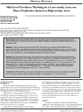 Cover page: Mid-level Providers Working in a Low-acuity Area are More Productive than in a High-acuity Area