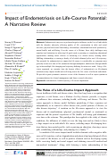 Cover page: Impact of Endometriosis on Life-Course Potential: A Narrative Review