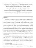 Cover page: Modeling and simulation of earthquake soil structure interaction excited by inclined seismic waves