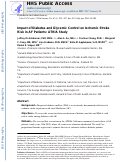 Cover page: Effect of Diabetes and Glycemic Control on&nbsp;Ischemic Stroke Risk in AF Patients ATRIA Study