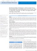 Cover page: Randomized Phase II Evaluation of Bevacizumab Versus Bevacizumab Plus Fosbretabulin in Recurrent Ovarian, Tubal, or Peritoneal Carcinoma: An NRG Oncology/Gynecologic Oncology Group Study.