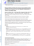 Cover page: Flavored Tobacco Product Use Among Young Adults by Race and Ethnicity: Evidence From the Population Assessment of Tobacco and Health Study