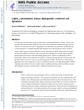 Cover page: Lights, cytoskeleton, action: Optogenetic control of cell dynamics