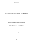 Cover page: Multimodal Conversation Modeling via Neural Perception, Structure Learning, and Communication