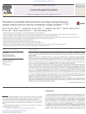 Cover page: Prevalence of probable mental disorders and help-seeking behaviors among veteran and non-veteran community college students