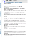 Cover page: Optical Control of Lysophosphatidic Acid Signaling