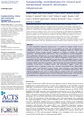 Cover page: Sustainability considerations for clinical and translational research informatics infrastructure