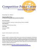 Cover page: Diagnosing Market Power in California's Deregulated Wholesale Electricity Market