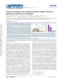 Cover page: Propanol Amination over Supported Nickel Catalysts: Reaction Mechanism and Role of the Support