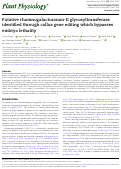 Cover page: Putative rhamnogalacturonan-II glycosyltransferase identified through callus gene editing which bypasses embryo lethality.