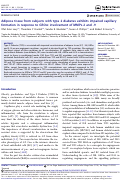 Cover page: Adipose tissue from subjects with type 2 diabetes exhibits impaired capillary formation in response to GROα: involvement of MMPs-2 and -9